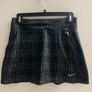 black patterned nike tennis/golf skirt
